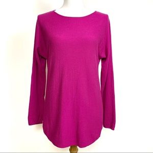 Michael Kors Magenta Pink Long Sleeve Top